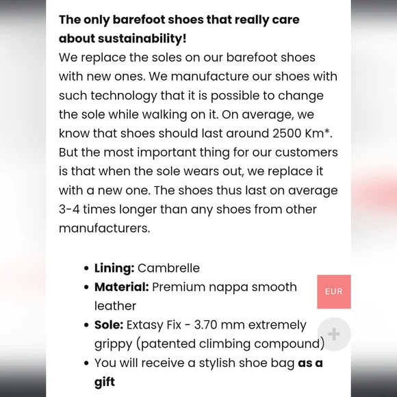 Saltic Fura Minimalist Barefoot shoe black nappa leather size EU 37 - Picture 13 of 13